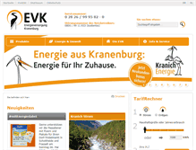 Tablet Screenshot of ev-kranenburg.de